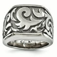 thumbnail image 1 of Edward Mirell Titanium Casted Design Signet Ring, 1 of 6