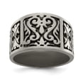 thumbnail image 1 of Edward Mirell Titanium Flat Casted Design Brushed/Polished 14mm Band, 1 of 1
