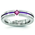 thumbnail image 1 of Edward Mirell Titanium Rhodolite Garnet  Anodized 4mm Band EMR169, 1 of 4