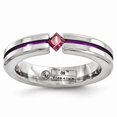 thumbnail image 1 of Edward Mirell Titanium Rhodolite Garnet & Anodized 4mm Band, 1 of 1