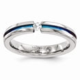 thumbnail image 1 of Edward Mirell Titanium White Sapphire Multicolored Anodized 4mm Band, 1 of 1