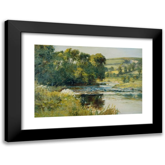 Edward Mitchell Bannister 14x11 Black Modern Framed Museum Art Print Titled - Streamside
