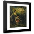 thumbnail image 1 of Edward Mitchell Bannister 15x18 Black Modern Framed Museum Art Print Titled - The Drinking Pool (Three Women at Water) (1894), 1 of 5