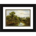 thumbnail image 1 of Edward Mitchell Bannister 18x13 Black Ornate Wood Framed Double Matted Museum Art Print Titled - Summertime, 1 of 5