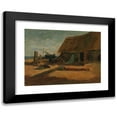 thumbnail image 1 of Edward Mitchell Bannister 18x14 Black Modern Framed Museum Art Print Titled - Fishing Shacks (ca. 1877-1885), 1 of 5