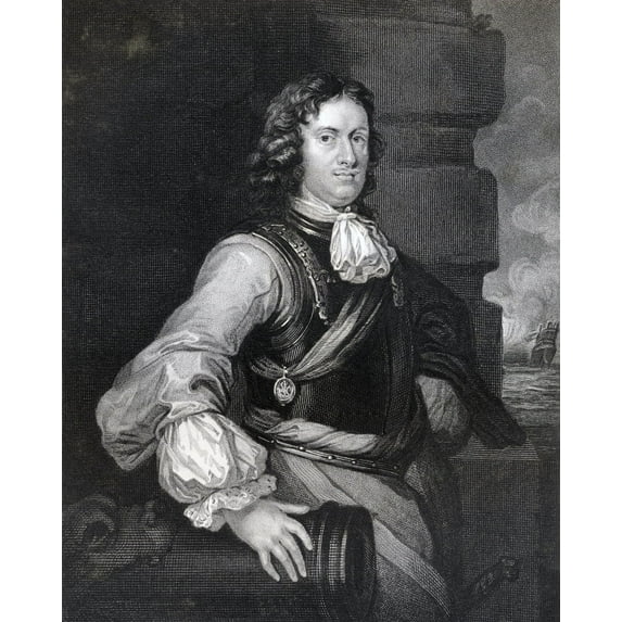 Edward Montagu 1St Earl Of Sandwich Viscount Hinchingbrooke 1625 To 1672 English Admiral Who Brought Charles Ii To Engla