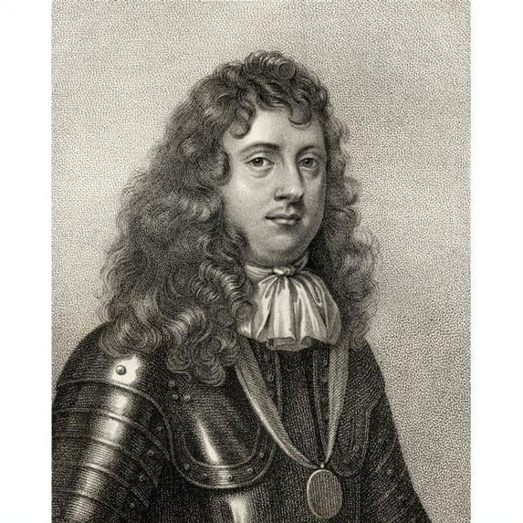Edward Montagu 1st Earl of Sandwich Viscount Hinchingbrooke 1625 to 1672 English Admiral Who Brought Charles II to Engla Poster Print - 26 x 32