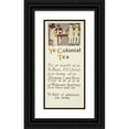 thumbnail image 1 of Edward Penfield 13x24 Black Ornate Framed Double Matted Museum Art Print Titled: Ye Colonial Tea (1896), 1 of 5