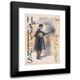 thumbnail image 1 of Edward Penfield 17x24 Black Modern Framed Museum Art Print Titled - Harper's January (1894), 1 of 5