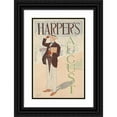 thumbnail image 1 of Edward Penfield 17x24 Black Ornate Framed Double Matted Museum Art Print Titled: Harper's August (1893), 1 of 5