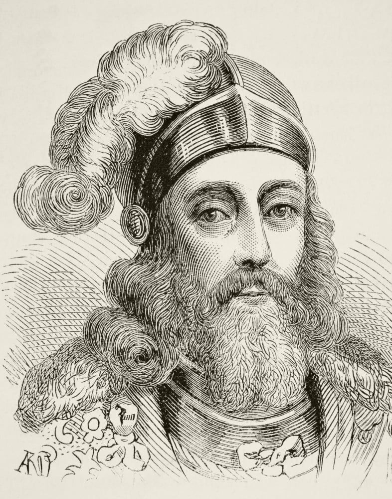 Edward Prince Of Wales 1330 To 1376 The Black Prince From The National And Domestic History Of England By William Aubrey Published London Circa 1890 Canvas Art - Ken Welsh Design Pics (12 x 16)