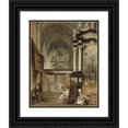 thumbnail image 1 of Edward Pritchett 20x24 Black Ornate Framed Double Matted Museum Art Print Titled: The Interior of Santa Maria Gloriosa Del Frari, Venice (1866), 1 of 5