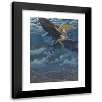 Edward Robert Hughes 11x14 Black Modern Framed Museum Art Print Titled - Dream Idyll (A Valkyrie)