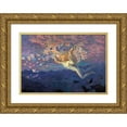 thumbnail image 1 of Edward Robert Hughes 24x17 Gold Ornate Framed and Double Matted Museum Art Print Titled - Wings of the Morning, 1 of 4