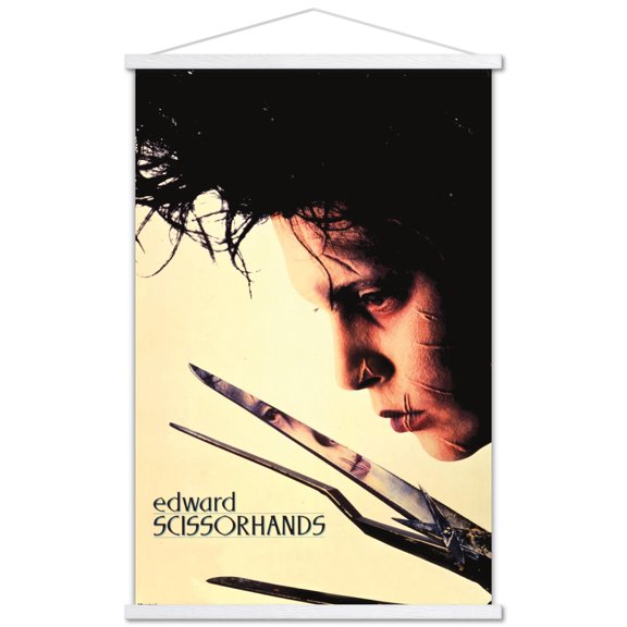 Edward Scissorhands - Close-Up One Sheet Wall Poster with Magnetic Frame, 22.375" x 34"