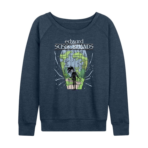 Edward Scissorhands - Comic Logo - Women's French Terry Long Sleeve Shirt