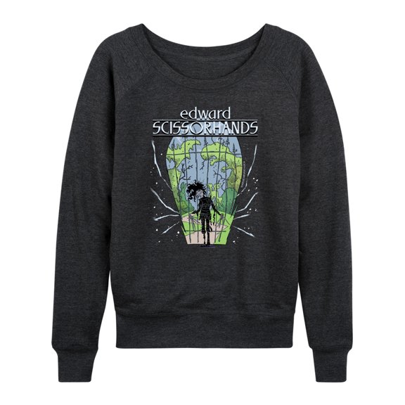 Edward Scissorhands - Comic Logo - Women's French Terry Long Sleeve Shirt