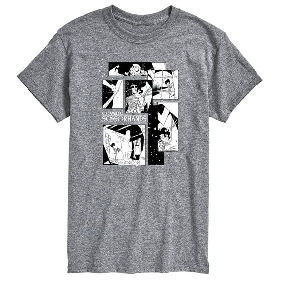 Edward Scissorhands - Comic Panels - Men's Short Sleeve Graphic T-Shirt