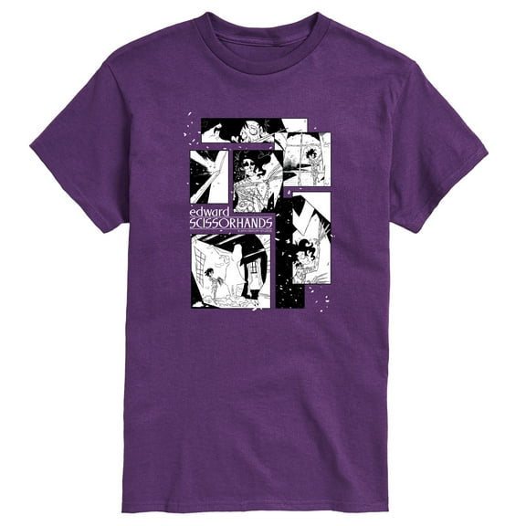 Edward Scissorhands - Comic Panels - Men's Short Sleeve Graphic T-Shirt