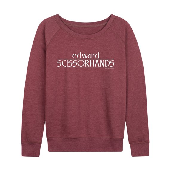 Edward Scissorhands - Edward Scissorhands Logo - Women's French Terry Long Sleeve Pullover
