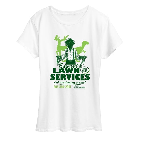 Edward Scissorhands - Edwards Lawn Services - Women's Short Sleeve Graphic T-Shirt