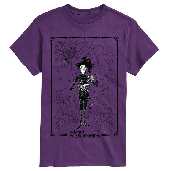 Edward Scissorhands - Frame Oversized - Men's Short Sleeve Graphic T-Shirt