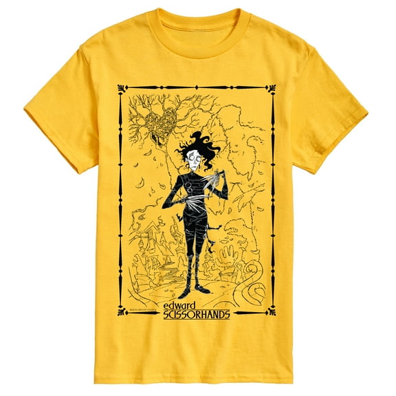 Edward Scissorhands - Frame Oversized - Men's Short Sleeve Graphic T-Shirt