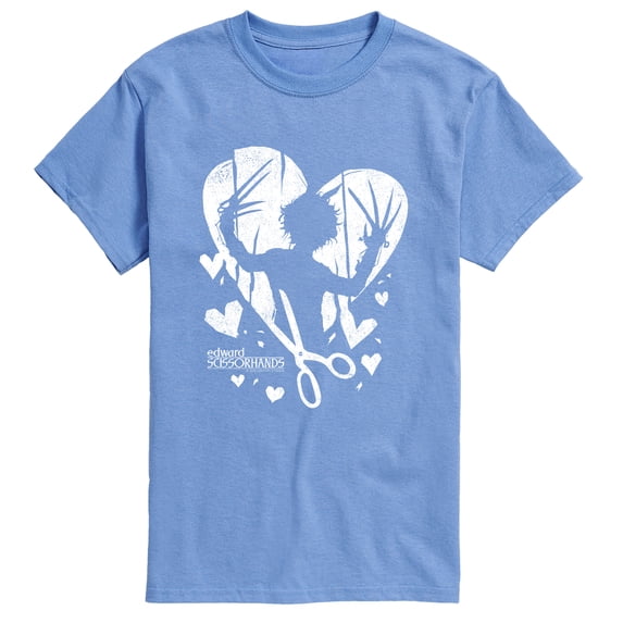 Edward Scissorhands - Heart Silohuette - Men's Short Sleeve Graphic T-Shirt