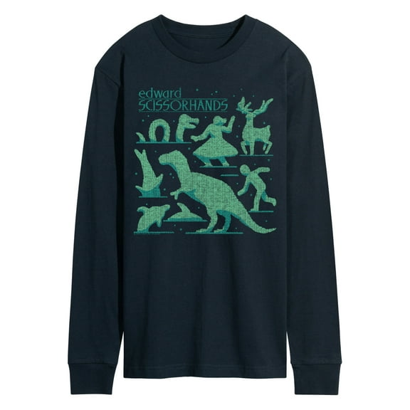 Edward Scissorhands - Topiary - Men's Long Sleeve Graphic T-Shirt