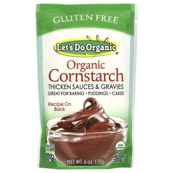 Edward & Sons, Let's Do Organic, Organic Cornstarch, Gluten Free, 6 oz Pack of 4