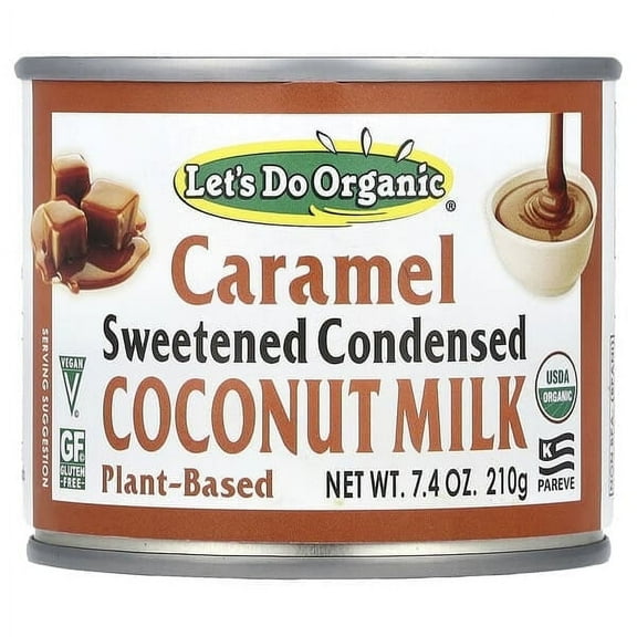 Edward & Sons, Let's Do Organic, Sweetened Condensed Coconut Milk, Caramel , 7.4 oz Pack of 2