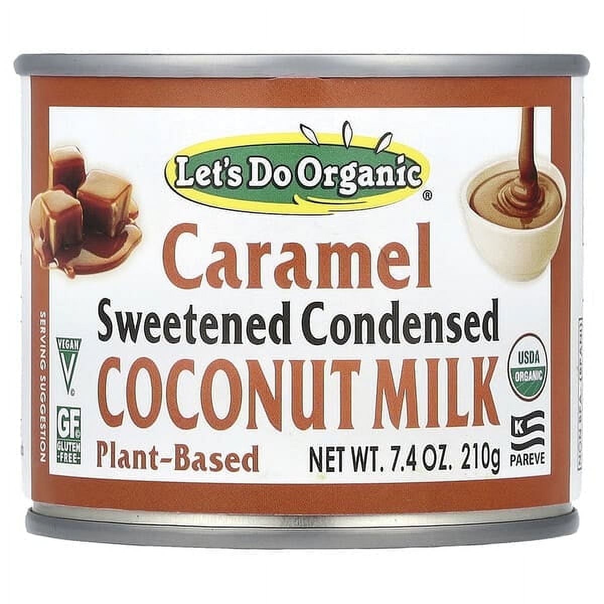 Edward & Sons, Let's Do Organic, Sweetened Condensed Coconut Milk, Caramel , 7.4 oz Pack of 4