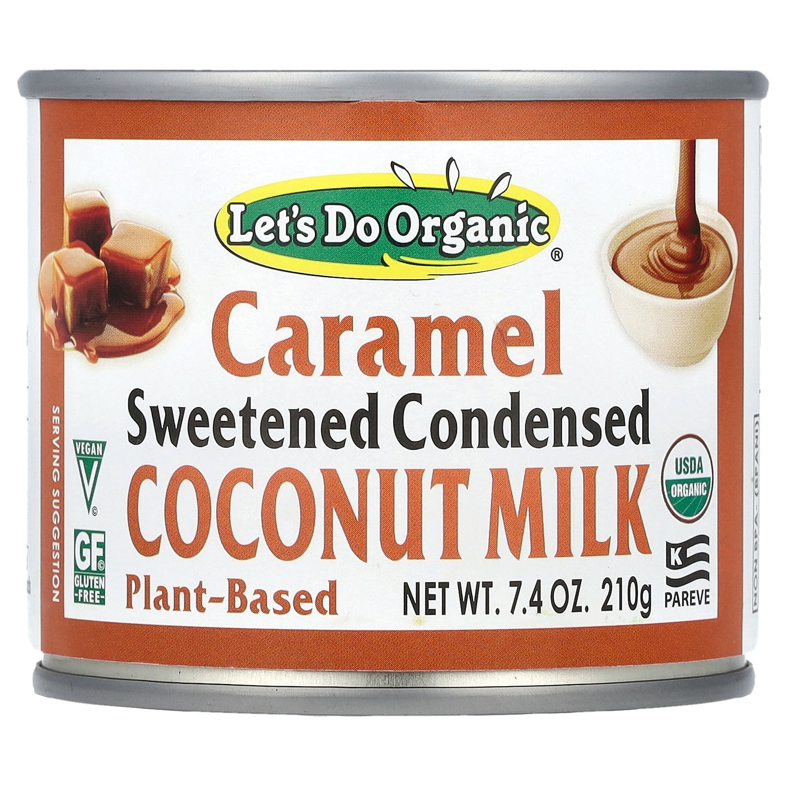 Let's Do Organic Sweetened Condensed Plant-Based Caramel Coconut Milk 7.4 oz