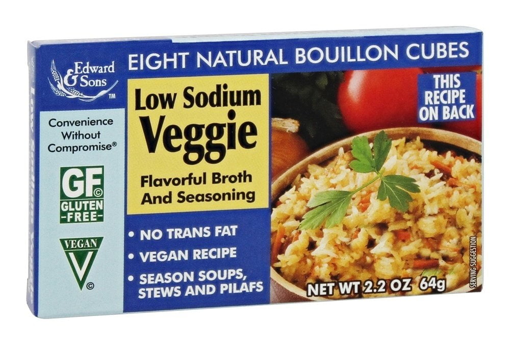 Edward Sons Low Sodium Vegetable Bouillon Cube 2.2 Oz (pack Of 12