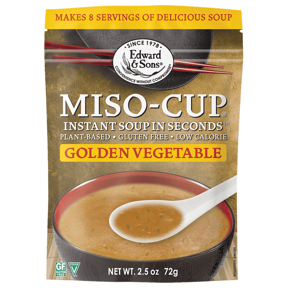 Edward & Sons Miso-Cup Soup Vegetable 4 Pack