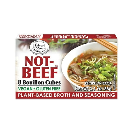 Edward & Sons Not-Beef Bouillon Cubes, 3.1 Ounce Boxes
