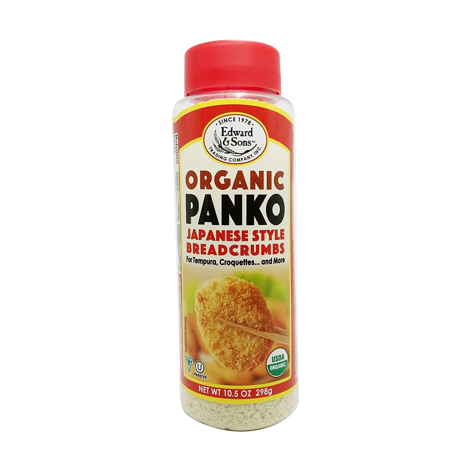Edward & Sons Organic Panko Japanese Style Breadcrumbs -- 10.5 oz Pack of 2