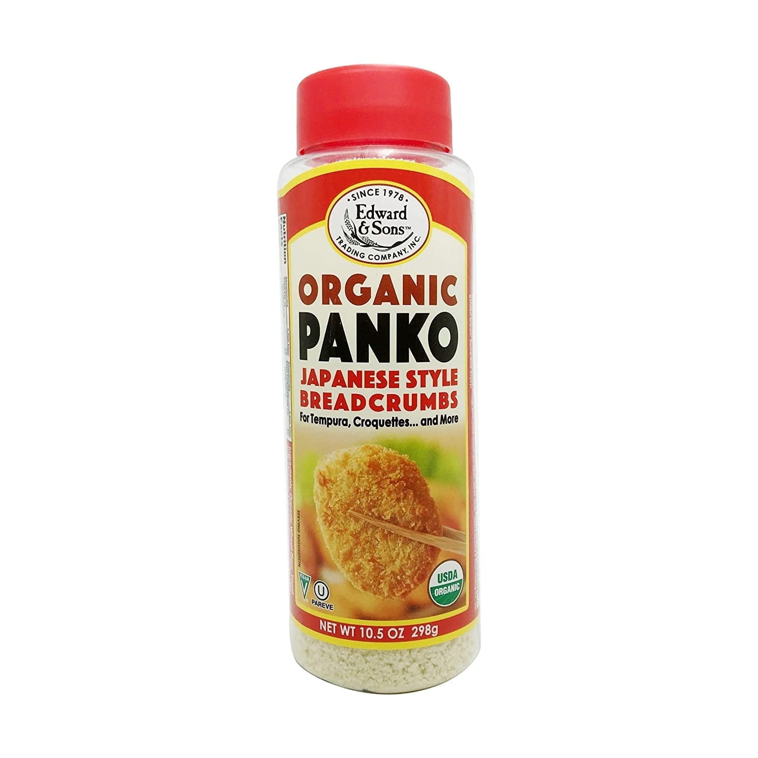 Edward & Sons Organic Panko Japanese Style Breadcrumbs -- 10.5 oz Pack of 4