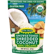 Edward & Sons, Organic Shredded Coconut, Unsweetened, 8 oz pack of 4