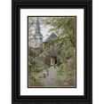 thumbnail image 1 of Edward Theodore Compton 11x14 Black Ornate Wood Framed Double Matted Museum Art Print Titled: Augustiner Brau and Kloster Mulln, 1 of 5