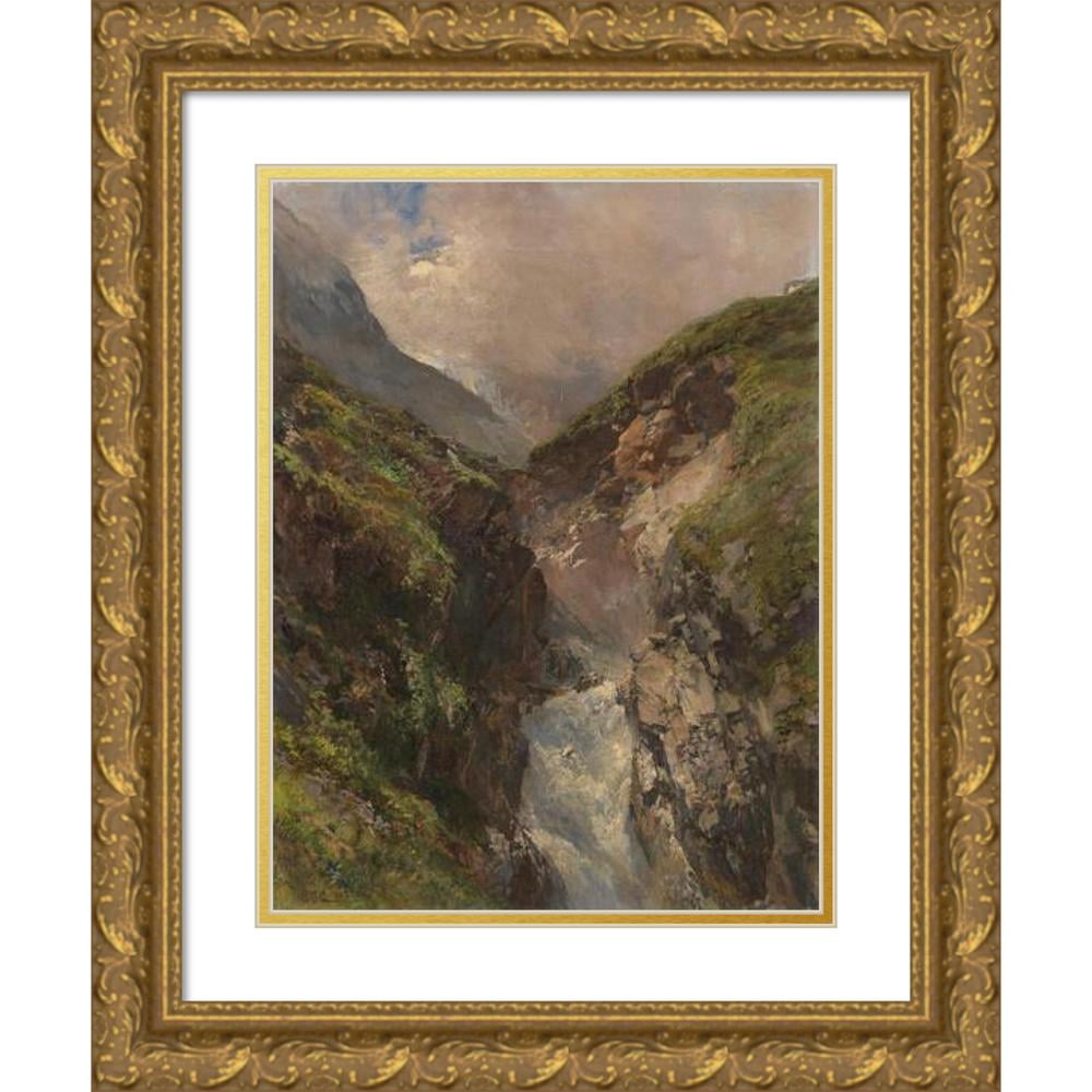 Edward Theodore Compton 12x14 Gold Ornate Wood Frame and Double