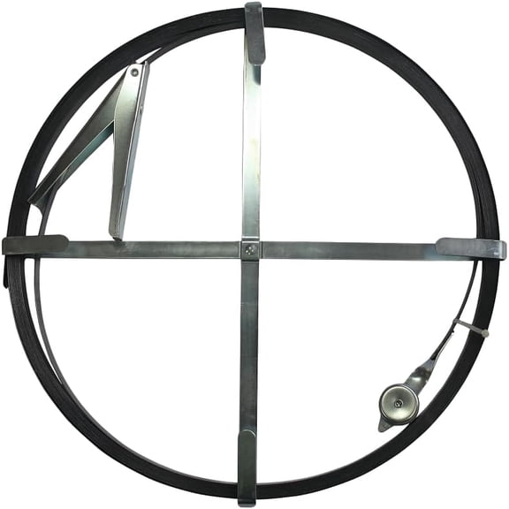 Edward Tools Sewer Rod Snake 50-Foot Flat Drain Cleaning Rod Steel Cable with Zinc Plated Frame Heavy Duty 1/2 Inch Diameter for All Sewer Pipe Sizes