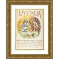 thumbnail image 1 of Edward Trojanowski 14x18 Gold Ornate Wood Frame and Double Matted Museum Art Print Titled - Exhibition of Modern Fabrics and Ceramic Products (1905), 1 of 4