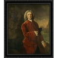 thumbnail image 1 of Edward Vernon 28x34 Large Black Ornate Wood Framed Canvas Art by Thomas Gainsborough, 1 of 2