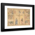 thumbnail image 1 of Edward Von Steinle 18x15 Black Modern Framed Museum Art Print Titled - Christ on the Cross with Six Scenes from the Life of Christ (ca. 1850), 1 of 5