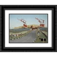 thumbnail image 1 of Edward Wadsworth 2x Matted 24x20 Black Ornate Framed Art Print 'Top of the World', 1 of 2