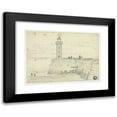 thumbnail image 1 of Edward William Cooke 18x14 Black Modern Framed Museum Art Print Titled - Dieppe, West Pier (1854), 1 of 5