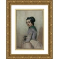 thumbnail image 1 of Edward Young 18x24 Gold Ornate Framed and Double Matted Museum Art Print Titled - Jungfer Lisi (1846), 1 of 4