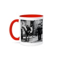 thumbnail image 1 of 3dRose, Edwardian Street Performers Vintage 1910 Funny Musicians, 15oz Two-Tone Red Mug, 1 of 7