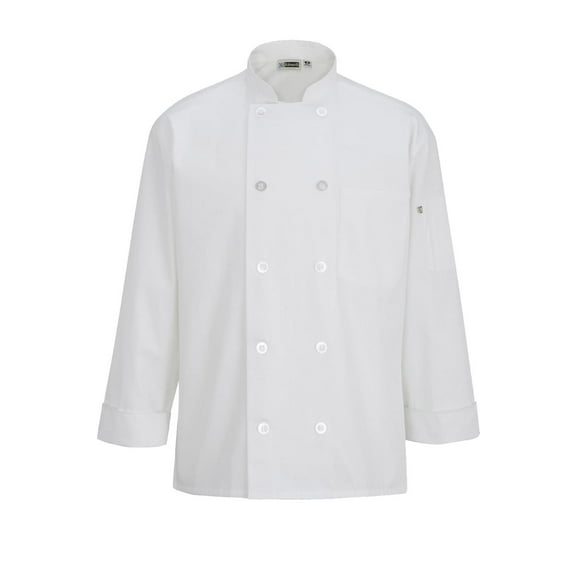 Edwards 10 Button Chef Coat With Mesh